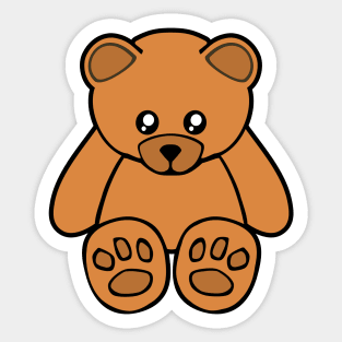 Cute crying teddy Sticker